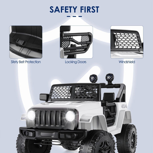 2-Seater 24V 400W Electric Ride-On Truck for Kids with Remote Control