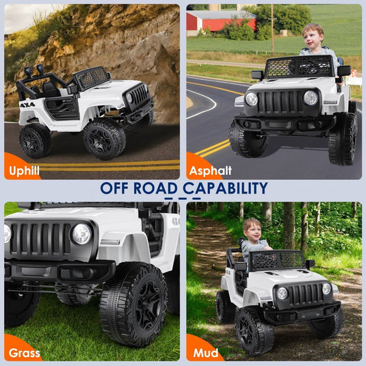 2-Seater 24V 400W Electric Ride-On Truck for Kids with Remote Control