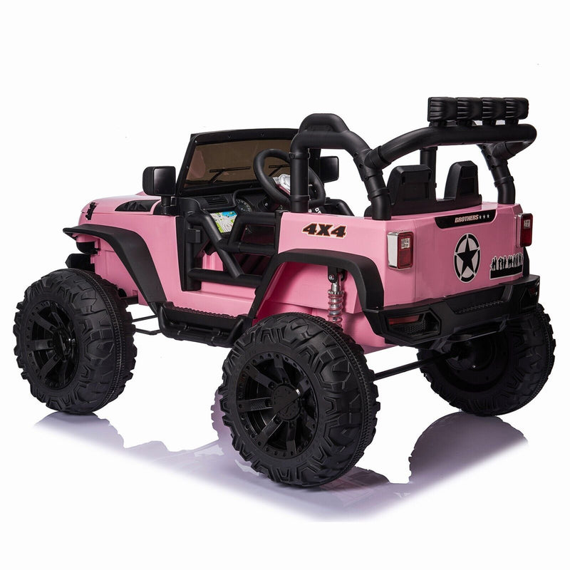 Load image into Gallery viewer, 400W 2-Seater Electric Ride-On Truck with LED Lights and Music for Kids - 24V/12V Jeep Car
