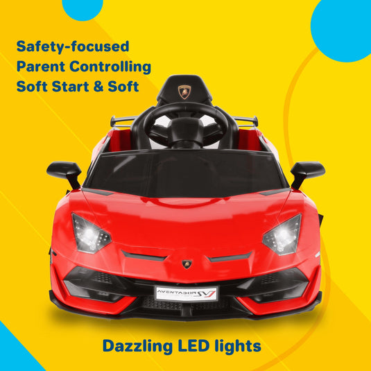 400W 2-Seater Electric Ride-On Truck with LED Lights and Music for Kids - 24V/12V Jeep Car