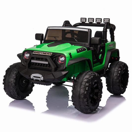 2-Seater 24V Electric Ride-On Truck for Kids with Bluetooth and LED Lights