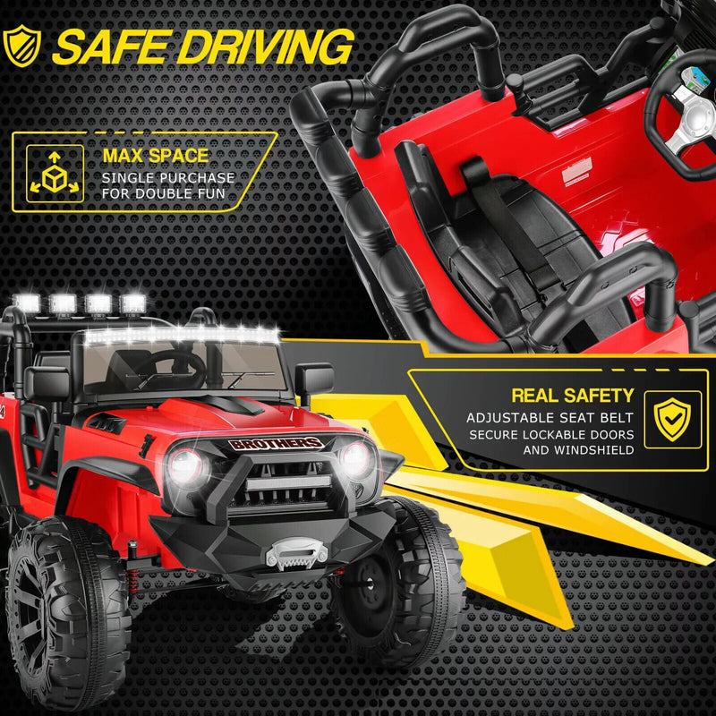 Load image into Gallery viewer, 2-Seater 24V Electric Ride-On Truck for Kids with Parental Remote Control - US Version
