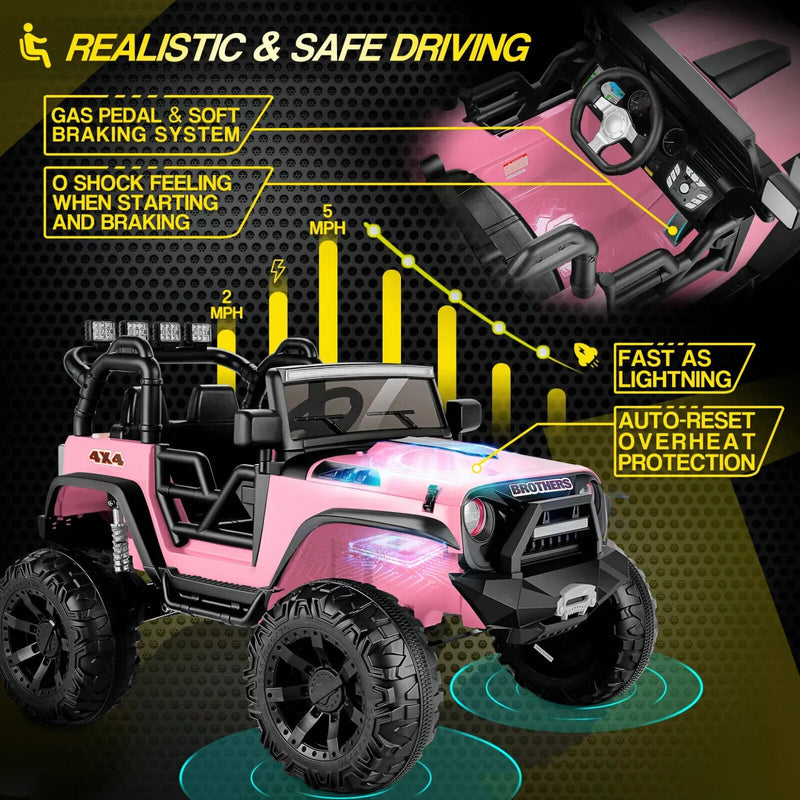 Load image into Gallery viewer, 2-Seater 24V Electric Ride-On Truck for Kids with Parental Remote Control - US Version
