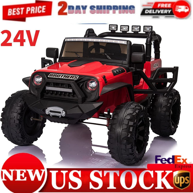 Load image into Gallery viewer, Premium 24V Ride-On Truck for Kids with 2-Seater Design and Parental Remote Control - 400W Power
