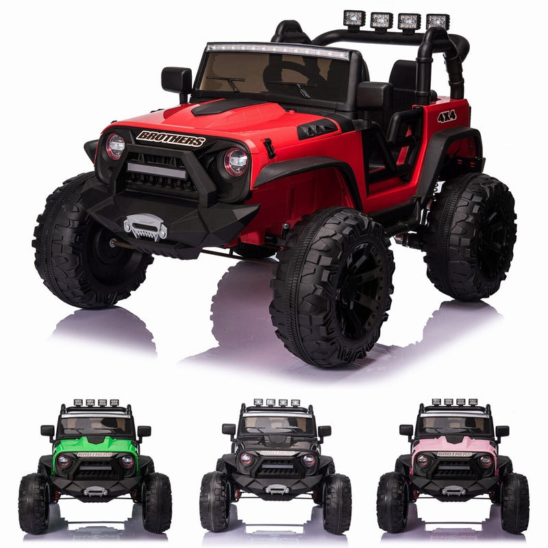 Load image into Gallery viewer, 2-Seater Electric Ride-On Jeep for Kids with Remote Control - 24V Toy Truck
