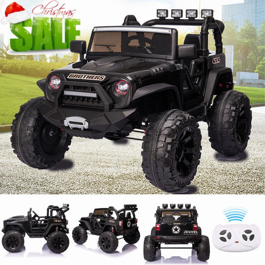 2-Seater 24V Electric Ride-On Toy Truck with MP3 and Remote Control for Kids