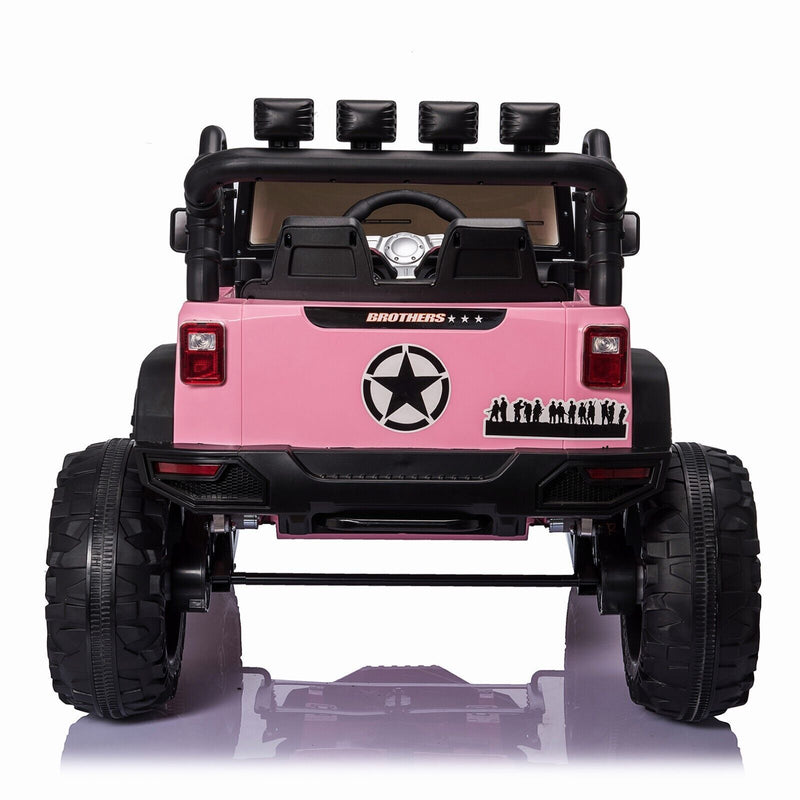 Load image into Gallery viewer, 2-Seater 24V Electric Ride-On Toy Truck with LED Lights, MP3 Player, and Remote Control
