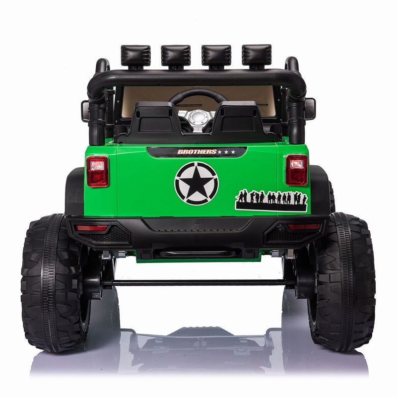 Load image into Gallery viewer, 2-Seater 24V Electric Ride-On Toy Truck with LED Lights, MP3 Player, and Remote Control
