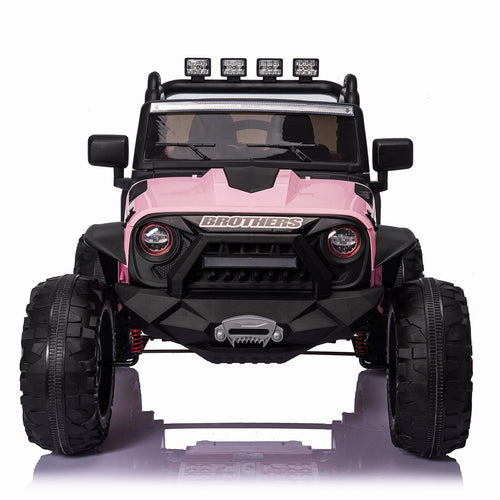 2-Seater 24V Electric Ride-On Truck with Bluetooth and Remote Control for Kids