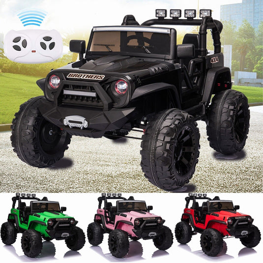 2-Seater 24V Electric Vehicle Truck for Kids with Bluetooth and 2x200W Motors