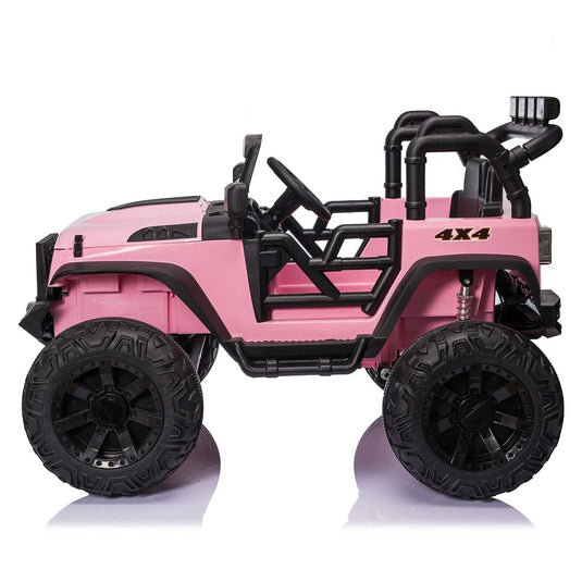 2-Seater 24V Electric Ride-On Truck with Bluetooth Remote Control for Kids