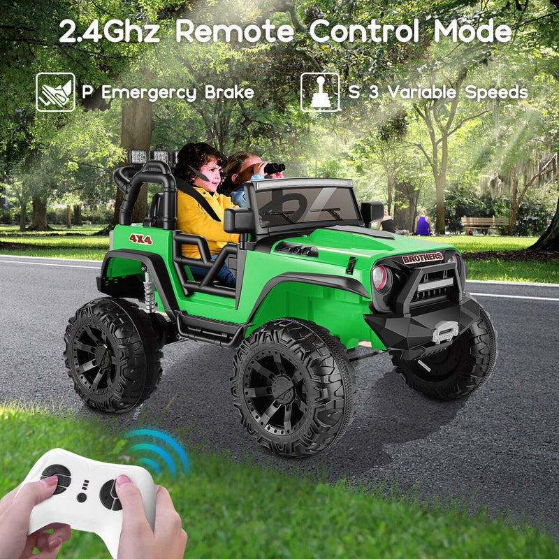 Load image into Gallery viewer, 2-Seater 24V Electric Ride-On Truck with MP3, LED Lights, and Remote Control - 2X200W Power

