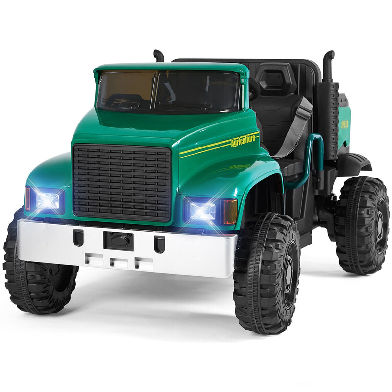 Load image into Gallery viewer, 2-Seater 24V Electric Ride-On Truck with Trailer and RC Control - 3 Speed Tractor Experience
