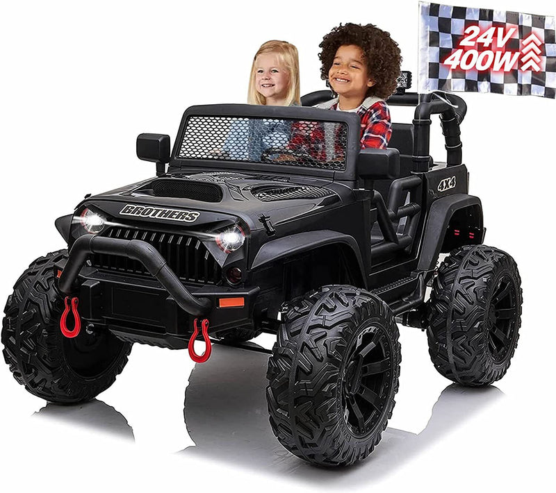 Load image into Gallery viewer, Premium 2 Seater Ride On Car for Kids with Remote Control, LED Lights, and MP3 Player - 24V 400W
