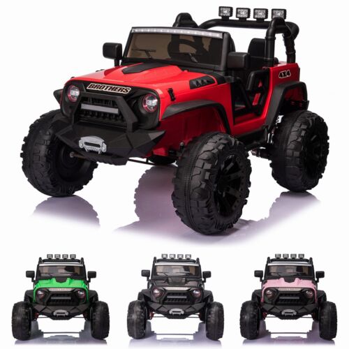2-Seater 400W Electric Ride-On Truck for Kids with Remote Control and LED Lights - Perfect Gift!