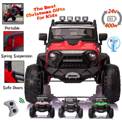 Load image into Gallery viewer, 2-Seater 400W Electric Ride-On Toy Truck for Kids with Remote Control and Music - 24V
