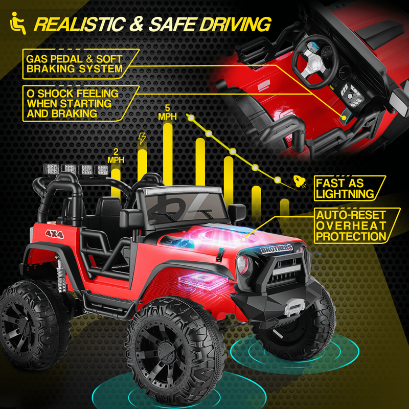 Load image into Gallery viewer, 2-Seater Electric Truck Toy for Kids with Remote Control - 400W 24V 9AH
