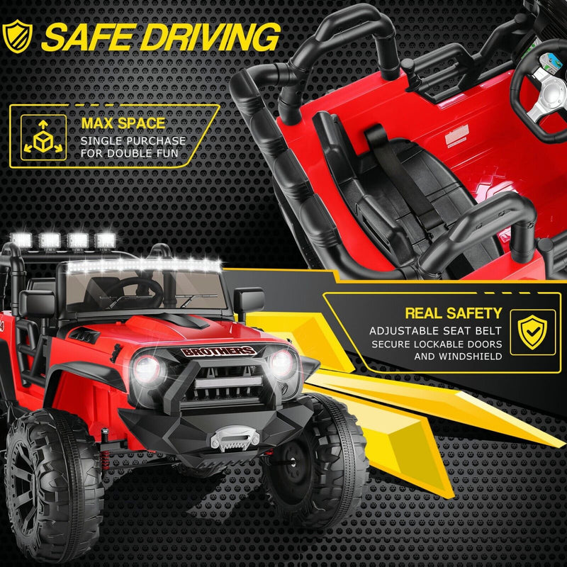 Load image into Gallery viewer, 2-Seater Electric Truck Toy for Kids with Remote Control - 400W 24V 9AH
