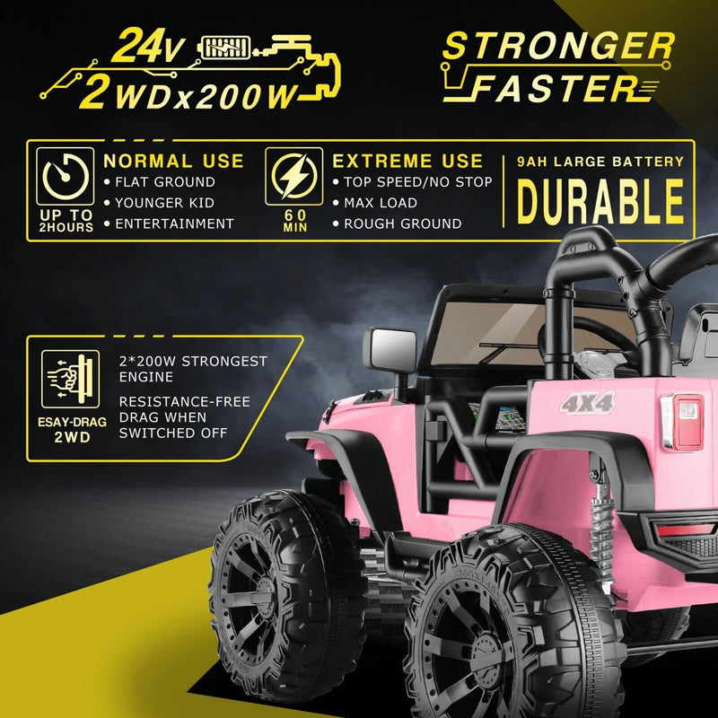 Load image into Gallery viewer, 2-Seater Electric Truck Toy for Kids with Remote Control - 400W 24V 9AH
