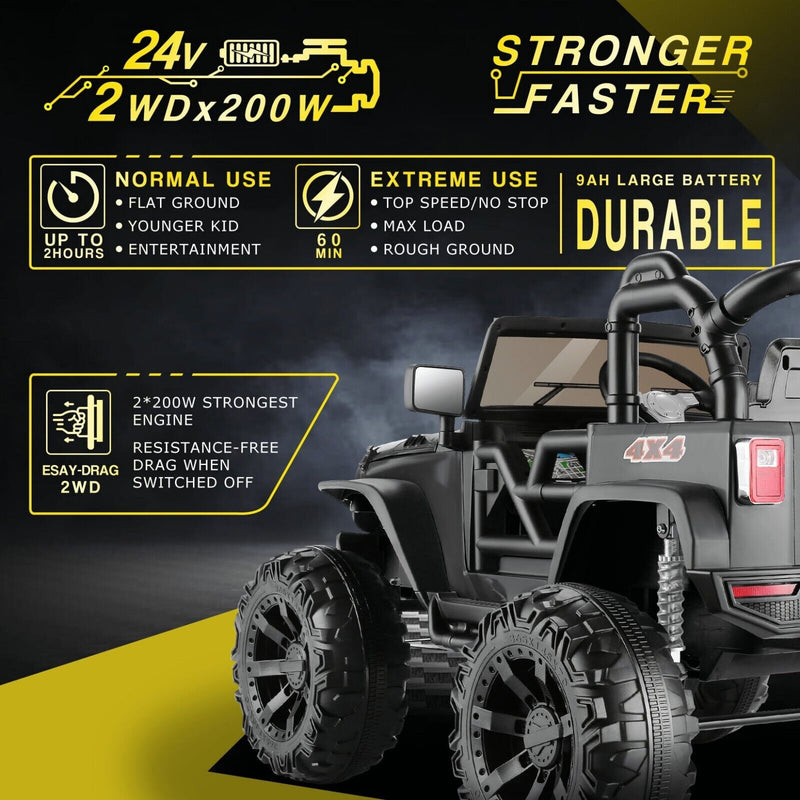 Load image into Gallery viewer, Electric 2-Seater Truck Toy for Kids with Remote Control - 2x200W 24V Power
