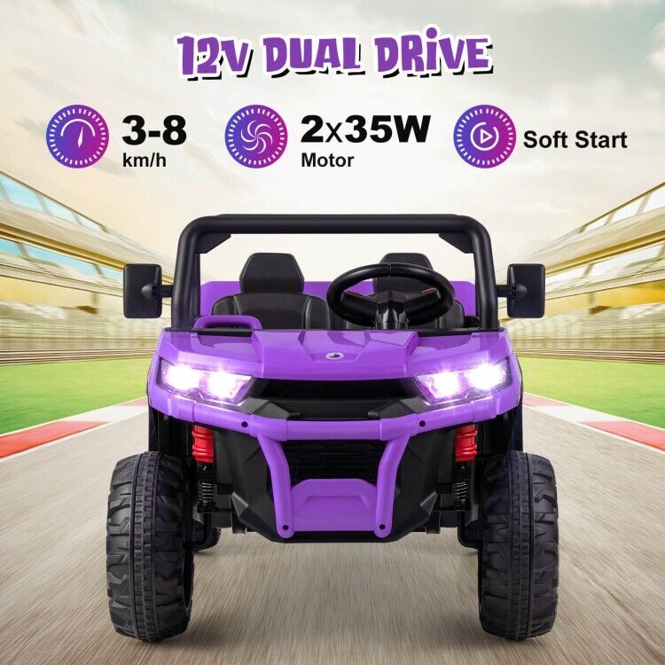 Load image into Gallery viewer, 2-Seater Electric Dump Truck Ride-On for Kids with Remote Control - 12V
