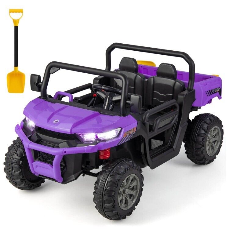 Load image into Gallery viewer, 2-Seater Electric Dump Truck Ride-On for Kids with Remote Control - 12V
