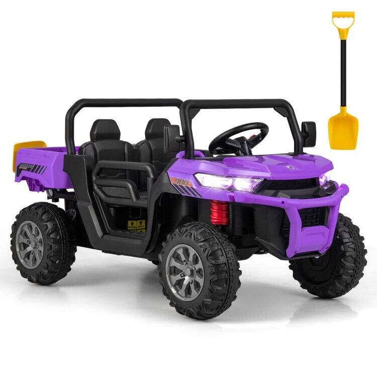 Load image into Gallery viewer, 2-Seater Electric Dump Truck Ride-On for Kids with Remote Control - 12V
