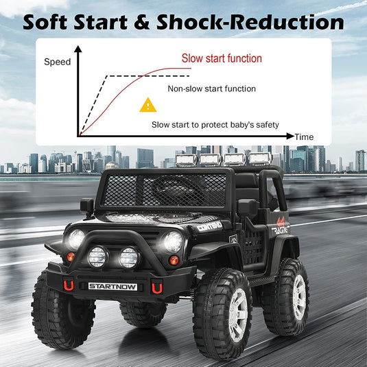 2-Seater Electric Jeep Car Toy for Kids with Remote Control - 12V Ride-On Truck