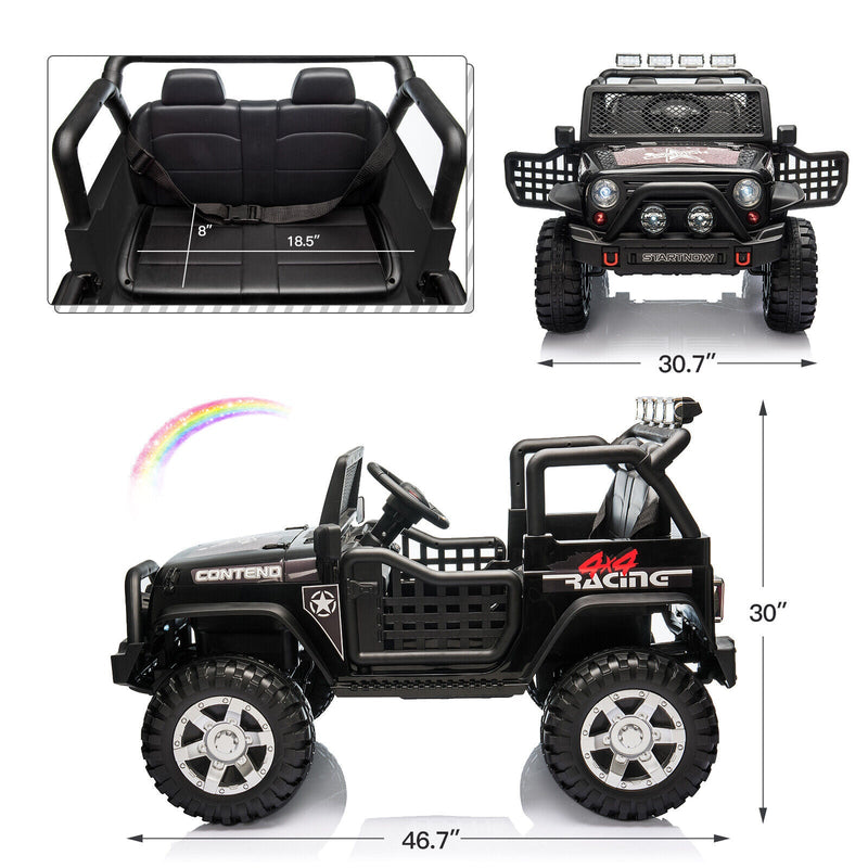 Load image into Gallery viewer, 2-Seater Electric Jeep Car Toy for Kids with Remote Control - 12V Ride-On Truck
