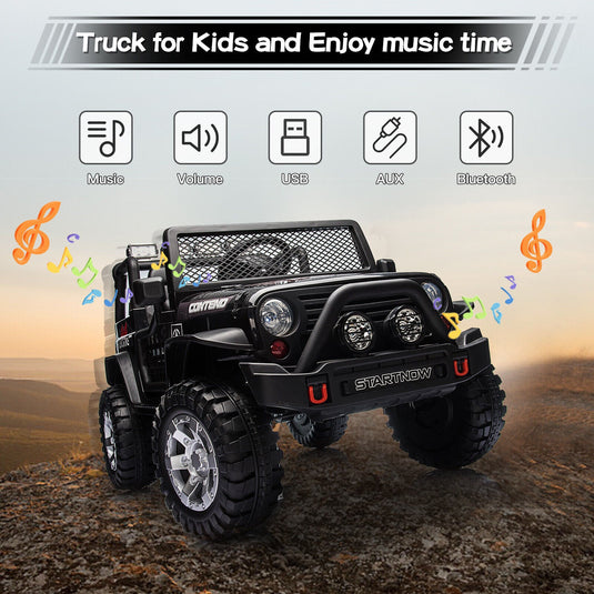 2-Seater Electric Jeep Car Toy with Remote Control for Kids - 12V Ride-On Vehicle