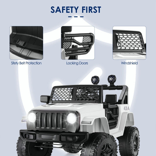 2-Seater Electric Ride-On Car for Kids with Remote Control and MP3 Player