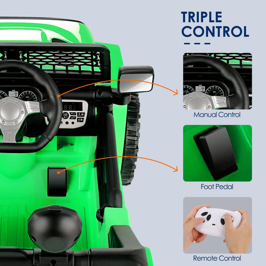 2-Seater Electric Ride-On Car for Kids with Remote Control and MP3 Player