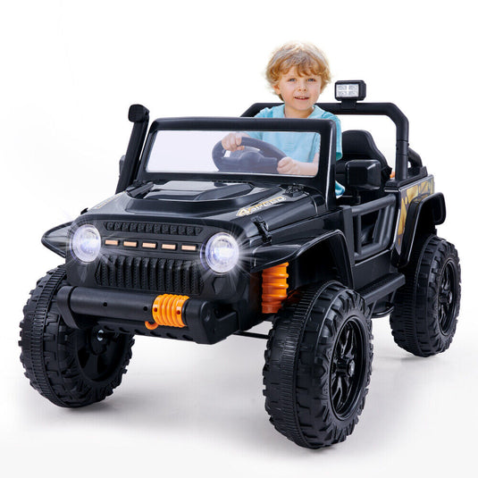 2-Seater Electric Ride-On Car for Kids with Remote Control and Music - 12V Battery Powered