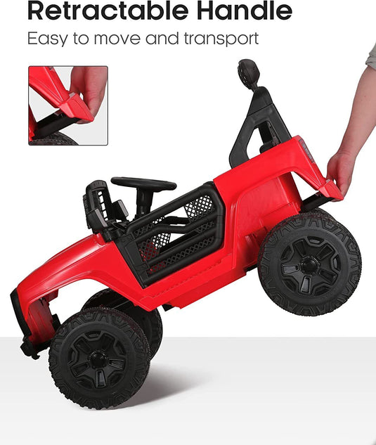 2-Seater 12V Ride-On Truck Toy Car with 2.4G Remote Control for Kids