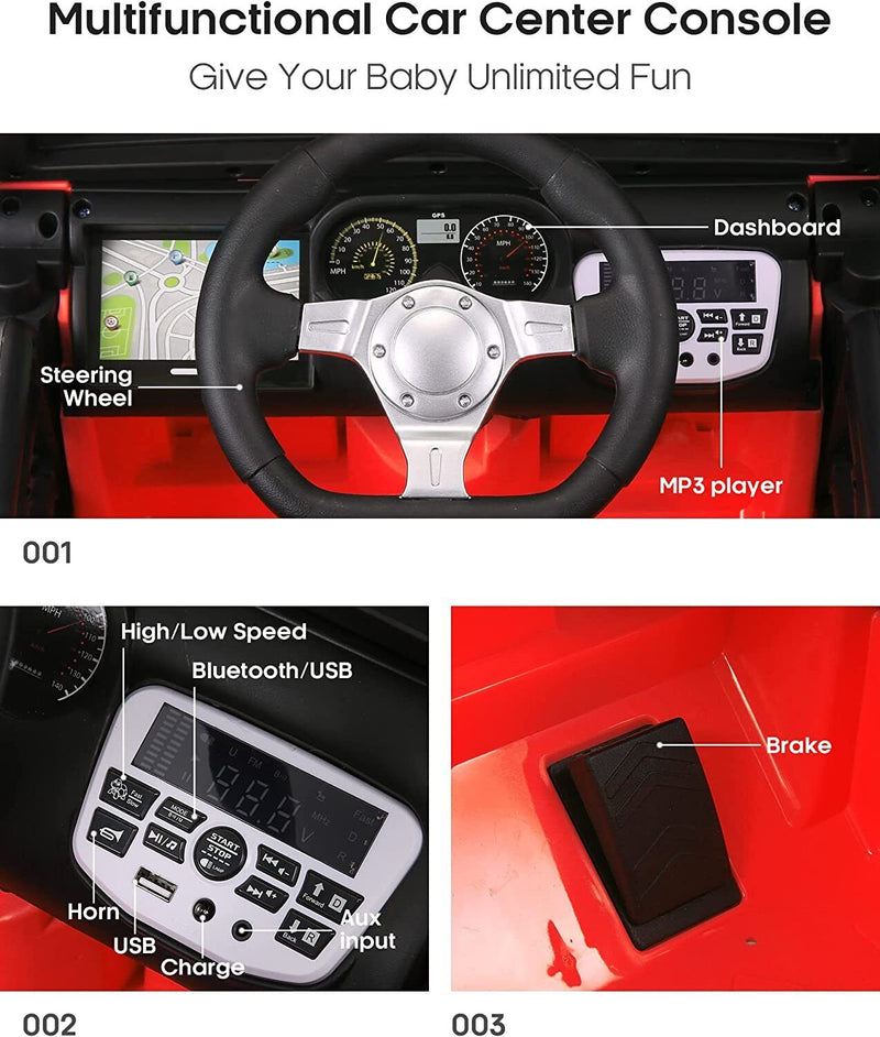 Load image into Gallery viewer, 2-Seater 12V Ride-On Truck Toy with 2.4G Remote Control for Kids
