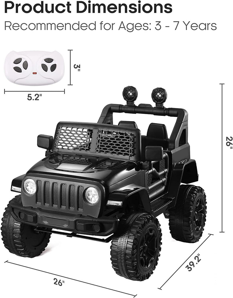 Load image into Gallery viewer, 2-Seater 12V Ride-On Truck Toy with Remote Control for Kids - Safe and Fun Ride
