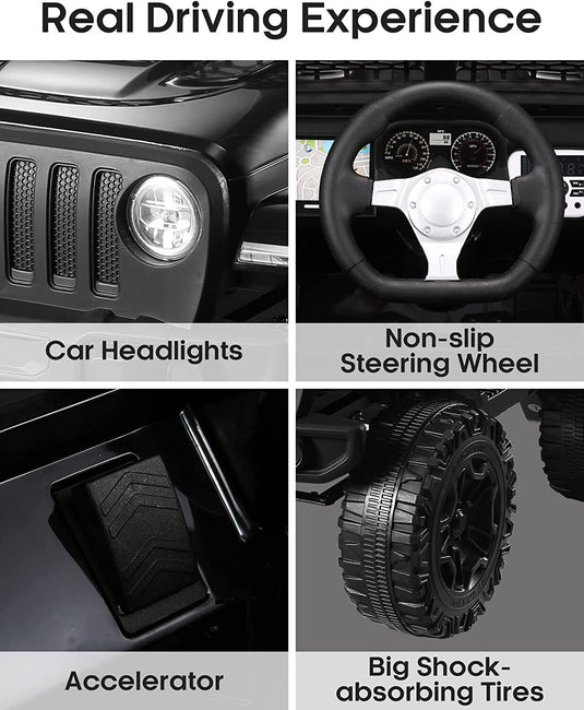 12V Electric Jeep Truck for Kids with Remote Control & MP3 Player