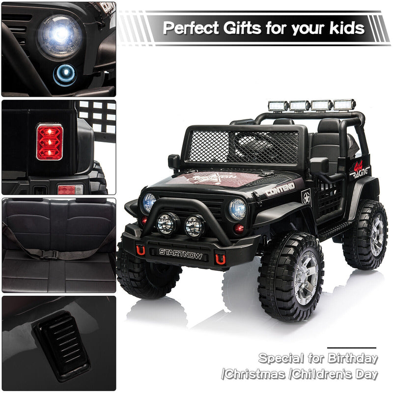 Load image into Gallery viewer, 2-Seater Electric Toy Jeep for Kids with Remote Control, USB and Bluetooth Connectivity
