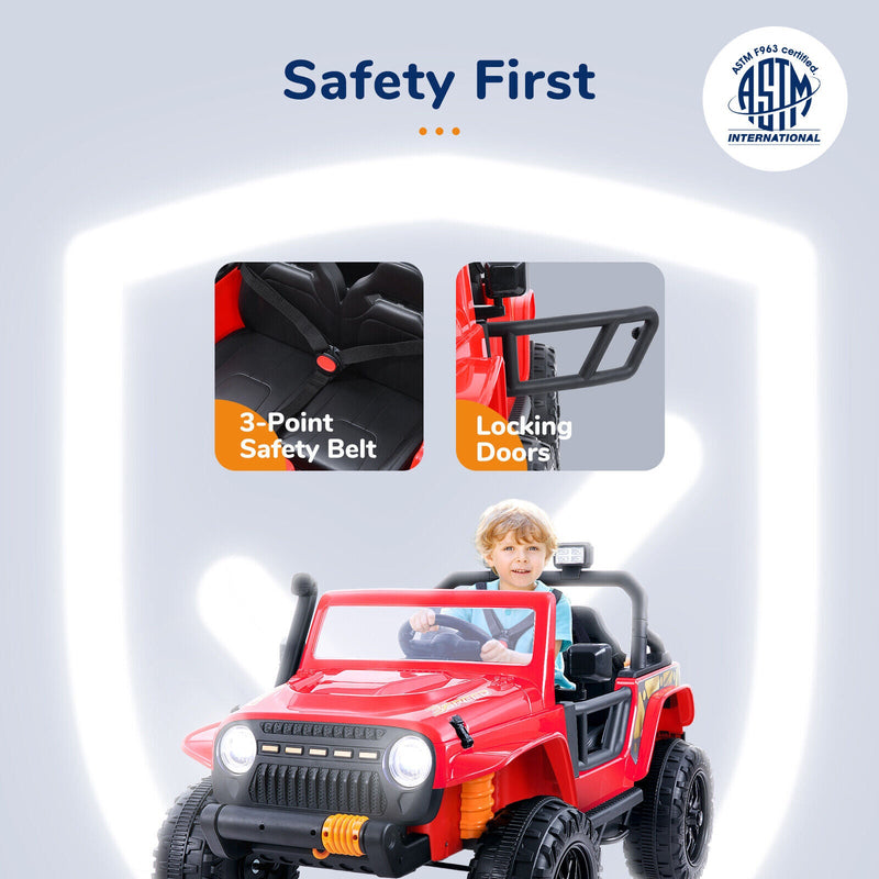 Load image into Gallery viewer, Kid-Powered 2-Seater Ride On Truck with MP3 Player and Remote Control for Parent-Child Fun
