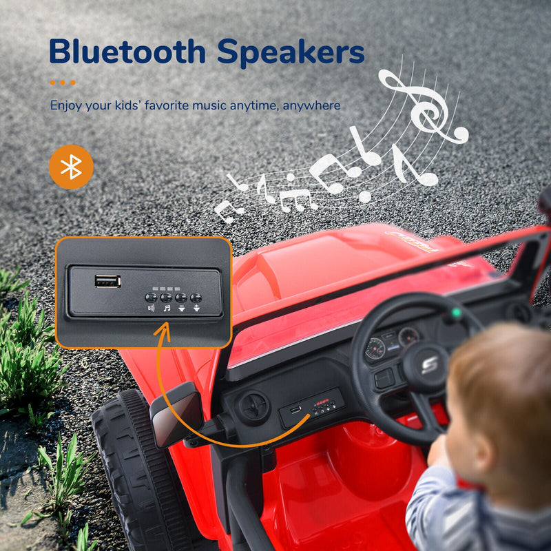 Load image into Gallery viewer, 2-Seater 12V Ride-on Truck for Kids with Remote Control, LED Lights, FM Radio, and Bluetooth
