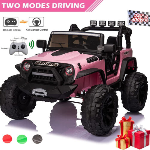 Load image into Gallery viewer, 400W Electric JEEP Ride-On Car for Kids with Bluetooth, Remote Control, and LED Lights

