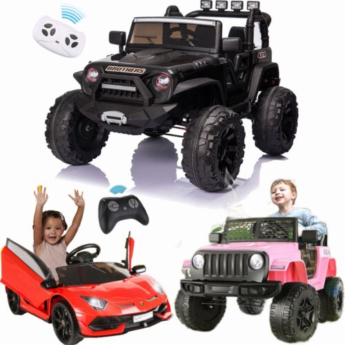 2-Seater Electric Ride-On Truck for Kids with Bluetooth, LED Lights, and Music - 24V/12V