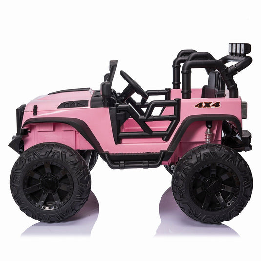 Electric 24V Kids Ride on Truck Car Jeep MP3 AUX w/Remote Control, 2 Seats and 400W Motor