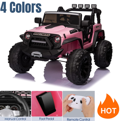 Load image into Gallery viewer, 2-Seater Kids Electric Car with Parental Remote Control - 24V Ride On Truck for Endless Fun!
