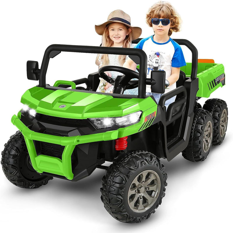 Load image into Gallery viewer, Electric Dump Truck Toy with 2 Seats and 24V Power - Perfect for Kids with a Love for Construction!
