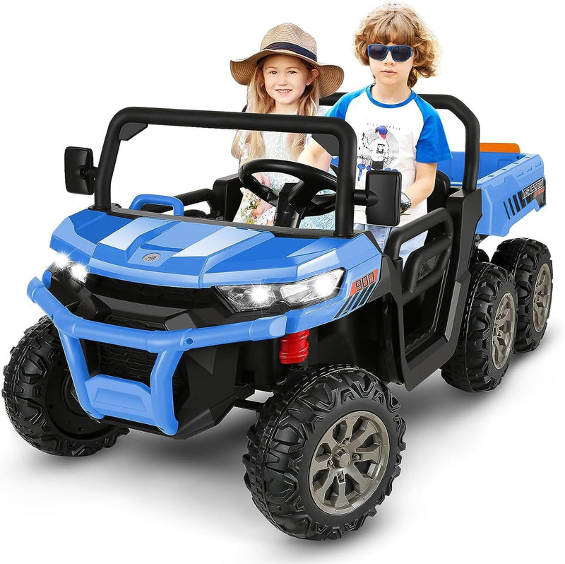 Load image into Gallery viewer, 2 Seater 24V Dump Truck Ride On Car with Electric Dump Bed &amp; Shovel - Remote Control Included
