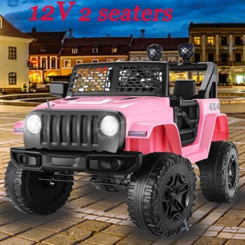 Load image into Gallery viewer, Electric 12V Kids Car with Remote Control - 4 Wheel Ride-On Toy in Pink
