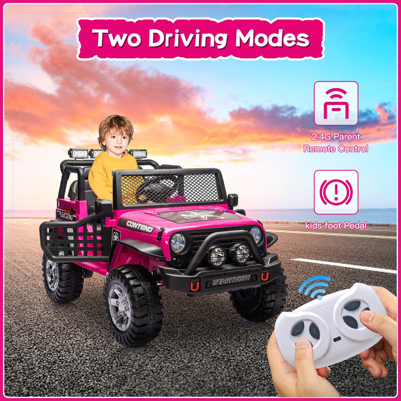 Load image into Gallery viewer, 2-Seater Electric Toy Jeep for Kids with Remote Control, USB and Bluetooth Connectivity
