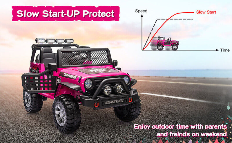 Load image into Gallery viewer, 2-Seater Electric Toy Jeep for Kids with Remote Control, USB and Bluetooth Connectivity
