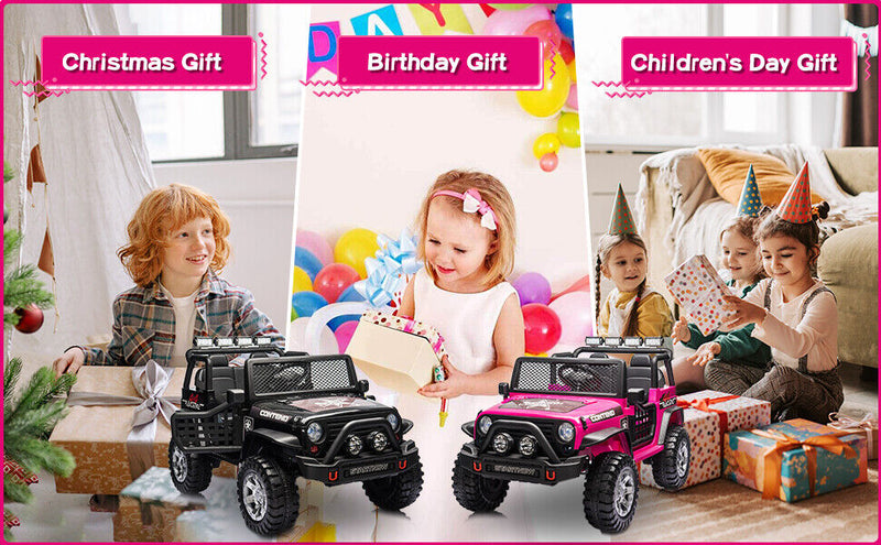 Load image into Gallery viewer, 2-Seater Electric Toy Jeep for Kids with Remote Control, USB and Bluetooth Connectivity
